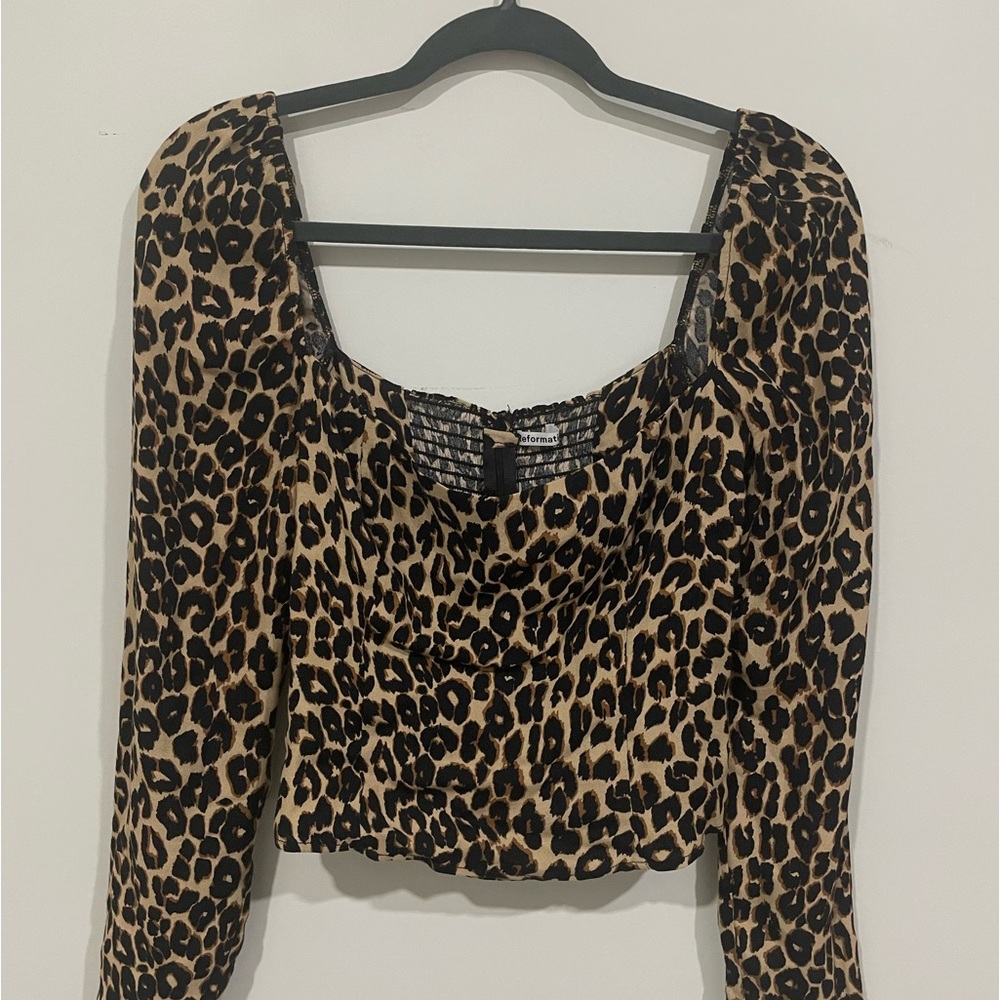 Reformation Cheetah Top